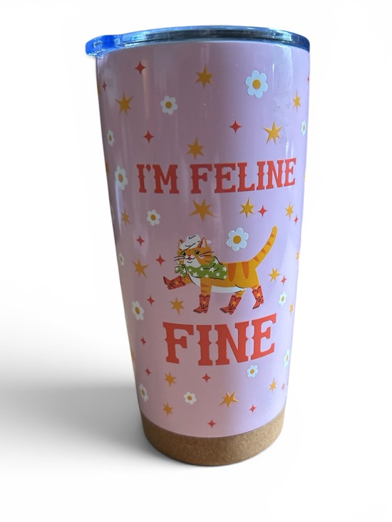 Bella Bug Other - Bella Bug “I'm Feline Fine' 20 oz Cat Travel Tumbler